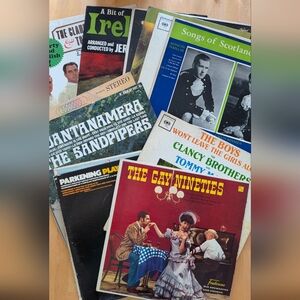 Vintage Vinyl Record Lot - Colorful Retro Covers